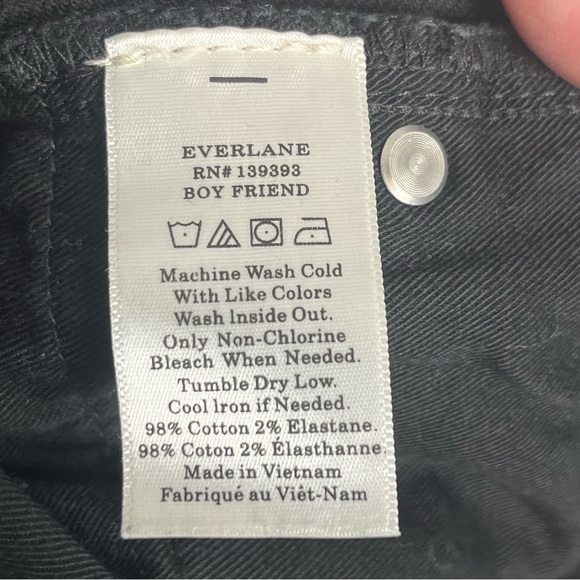 Everlane black Boy Friend slim leg 5-pocket jeans, size 24 regular. - Picture 8 of 8